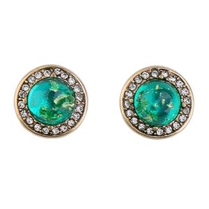 Vintage Emerald Diamond Stud Earrings 💞